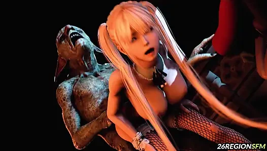 Marie и Honoka в сексе вчетвером