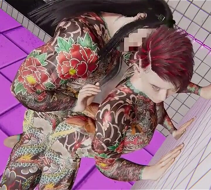 Yaoi - Two Sexy Tattooed Twinks Fuck in the Bathroom