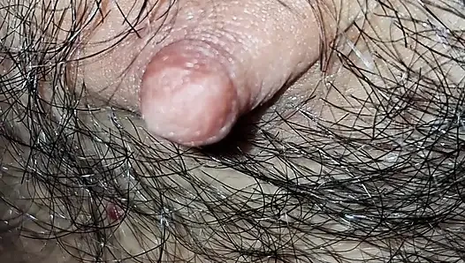 Male nipples in the foreground