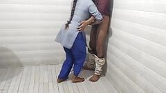 Indian student and teacher fucking in college's toilet