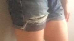 Part 1, jeans shorts w plug