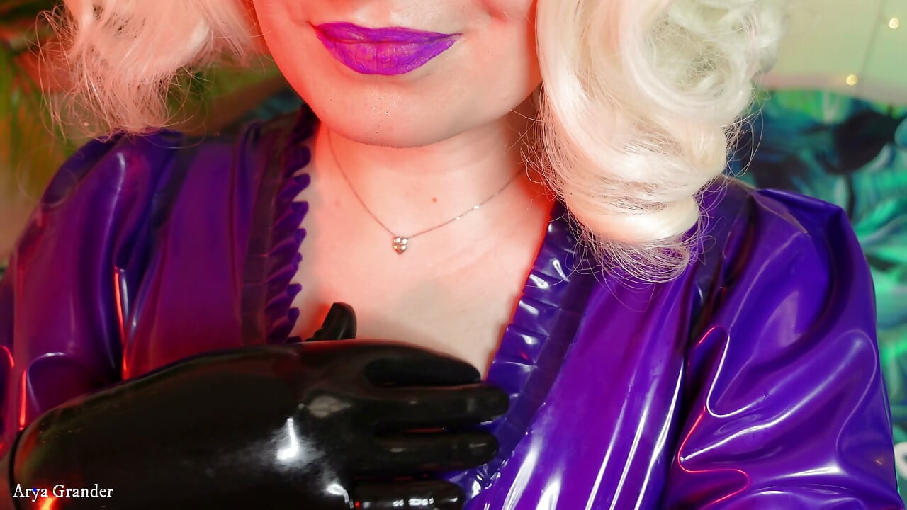 Ripped latex rubber gloves video