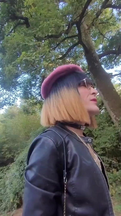 Exhibit P🚗U B L I C en Pute on a Parking Lot in the Forest, at La Faisanderie 91. Fanciful Tights, Thong [4sep25] Meet CoKiiNE! VaneSsaBiTCHx | Clip 1