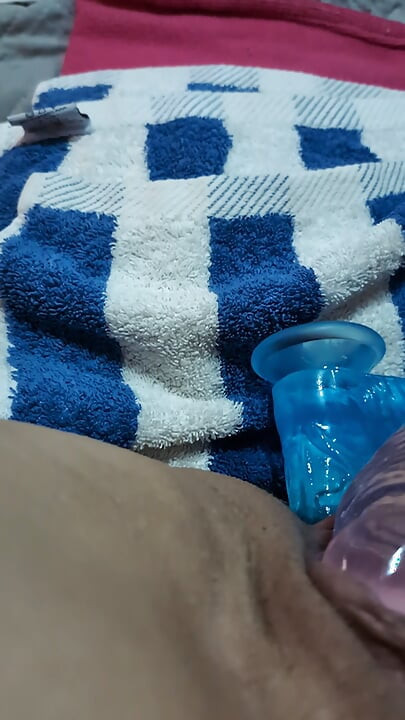 Dildo baru TEMBUSAN BERGANDA MILF GILF Solo