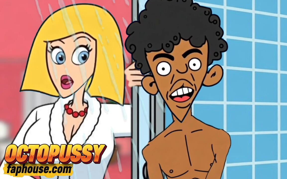 Sex-hungry Stepmom Joins Her Stepson in the Shower. Cartoon