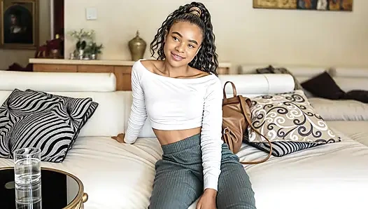 Amateur Ebony Model Stripped & Railed By BWC Producer In Fake Casting