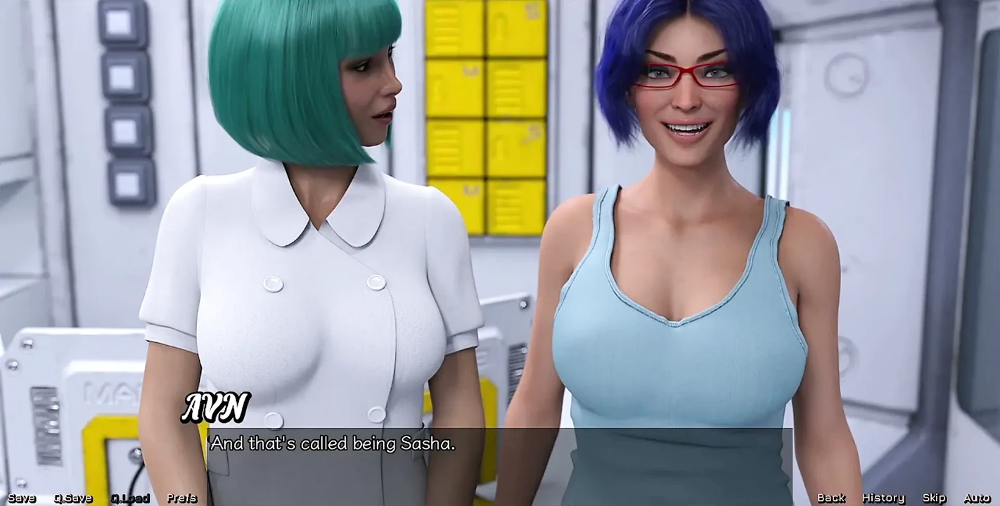 Stranded in Space - Blue Haired MILF Want Threesome with Me & Hot Busty Doctor