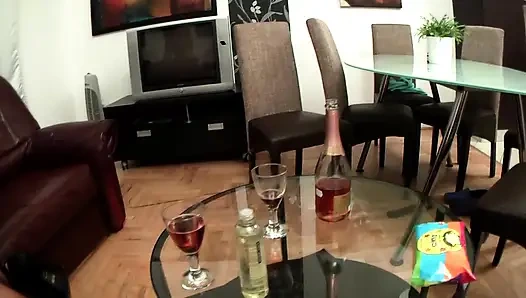 Asian Babe Double Penetrated and Sucked Hard