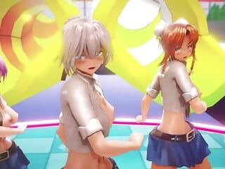 Mmd R-18 anime meisjes sexy dansclip 285