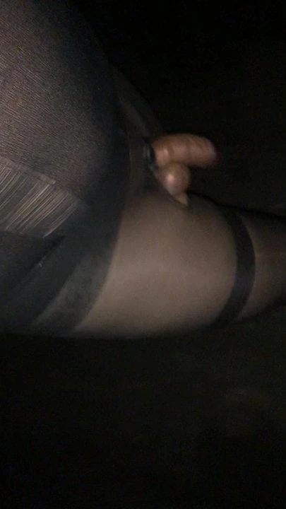 Outdoor in Nylons Feet clear Shoes Cockbondage Nipplesuckers