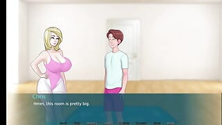 dabby and anon make hot romantic seen in summertime saga part 8