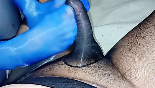 Blue Seamless Pantyhose FJ