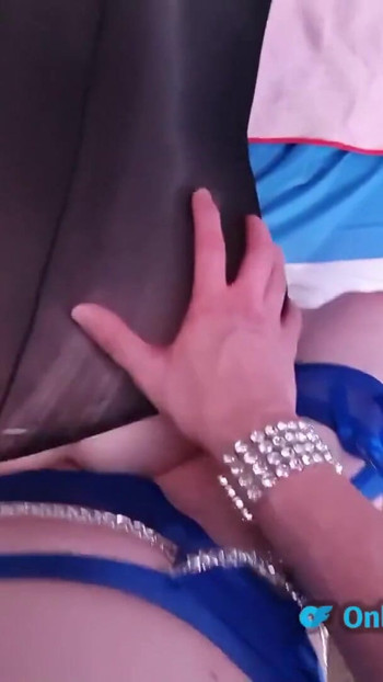 Unforgettable moment from "Amazing big cock POV blowjob and bareback anal with TGirl Lucy and MILF Lisa"