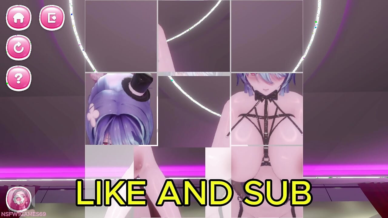 Bunny Girl puzzels çözerken biniyor
