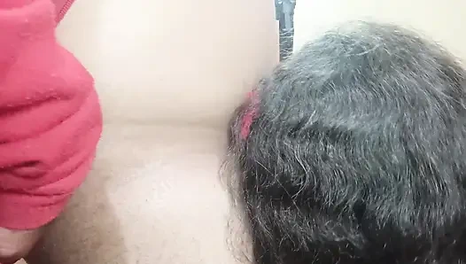 I come home tired from work and my wife greets me with a delicious blowjob.