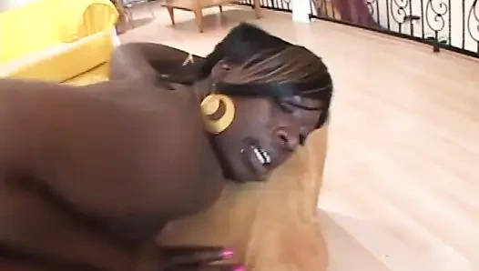 Sensational ebony with big ass gets fucked hard by BBC