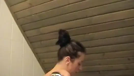Two Amateur German Girls Showering Together