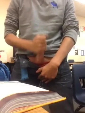 Wanking off in detention