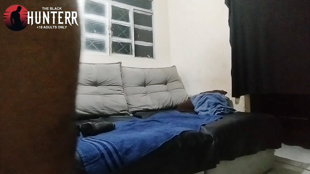 Playing at home with the giant dildos