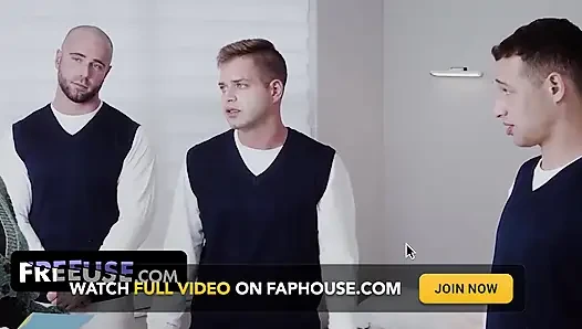 Büyük memeli orta yaşlı seksi kadın victoria june, danny steele ve nicky asi vahşi grup sikişinde