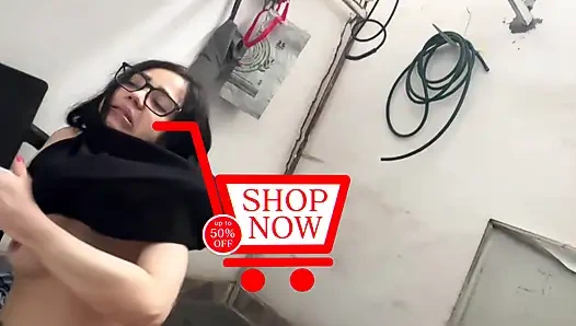 My neighbor goes upstairs to help me with the work