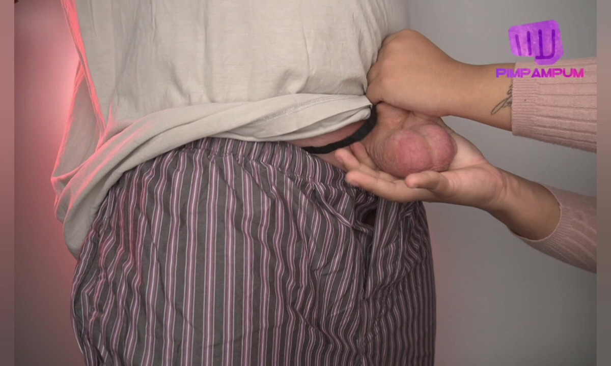 Vizinho amigo soca as bolas azuis ballbusting ballpunching