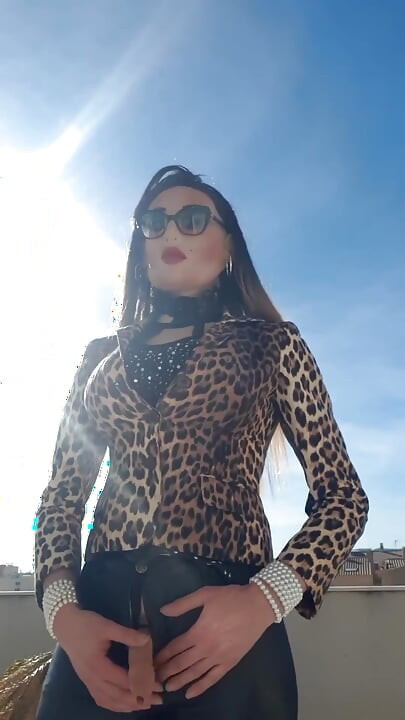 With Mask Outdoors