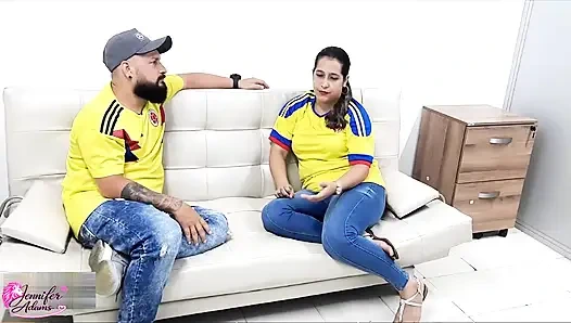 My sister-in-law gets really slutty and asks me to fuck her and we end up having sex and I give her my Cum on her buttocks - Porno en Español