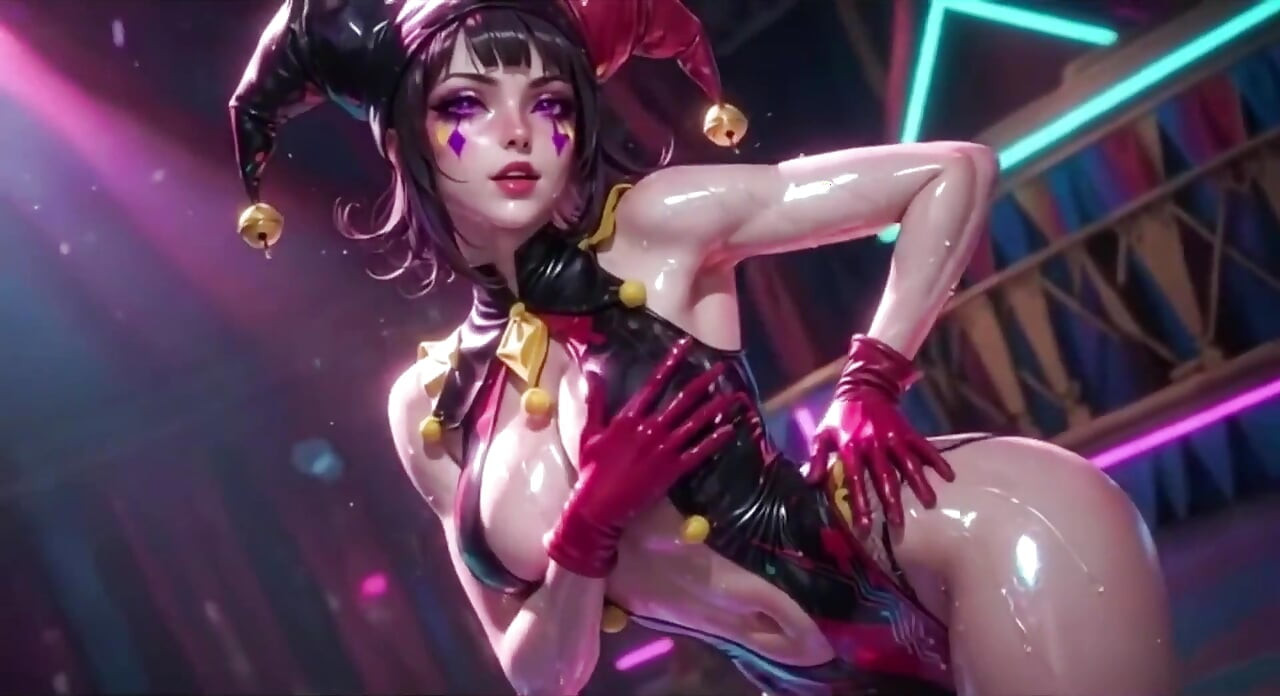 คลิปสั้นสาวตัวตลกเต็มไปด้วยน้ําเงี่ยนตัวหนา - คลิปสั้น Ahegao & เล่นนม