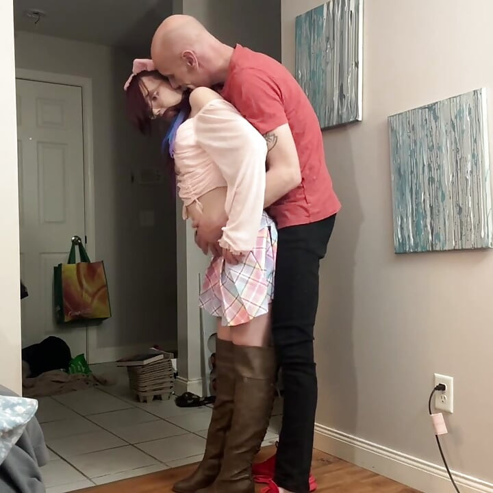 young slut teen takes stepdads creampie