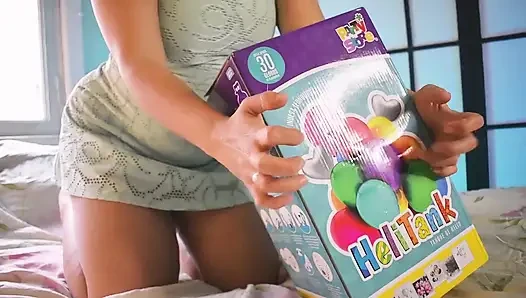 Pertama kali mainin balon helium - bunny looner