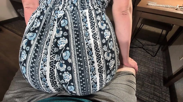 creaming shorts during lap dance from redhead