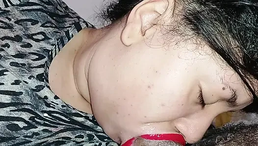 THE BEST AND WETTEST BLOWJOB, SHE LOVES TO FUCK LIKE THIS