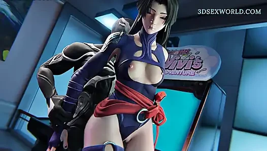 Das Missverständnis: Psylocke X Venom (3D Anime Porn)