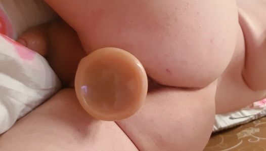 fucking my ass with my dildo and it's great