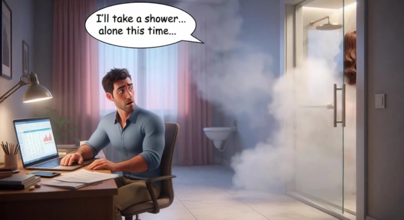 Steamy Stepfather and Stepdaughter Shower Lust Explodes Into Wild Bedroom Anal Passion and Creamy Release (AI generated)