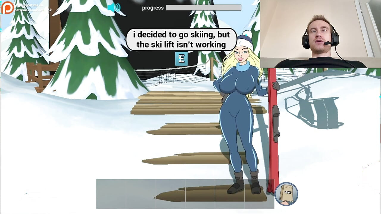 Fuckerman Winter Lovers - Fucked Juicy Woman In Game