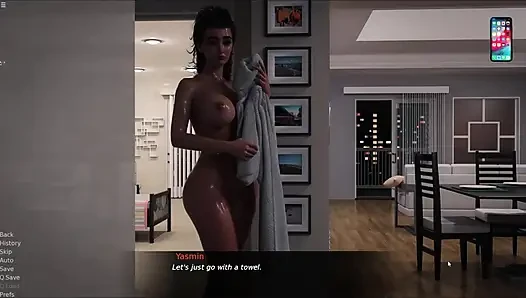 Yasmin Accidentally Drops Towel Infront Of Black Delivery Guy Turns Rough Sex