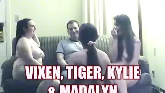 Kylie & madalyn berbagi kontol logan