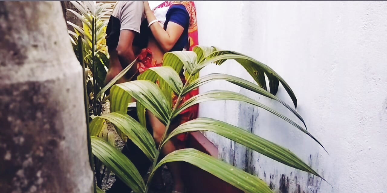 Busty Blonde MILF Bhabi Offers Her Perfect Curves To Her Handsome Devar in outside