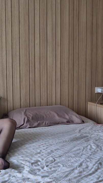 Iconic moment from "Caught on Masturbating Step Sister. My stepsister seduced me. Masturbation in pantyhose, tights fetish"