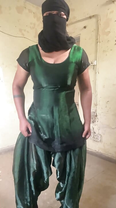 fényes selymes crossdresser öltözék salwar desi