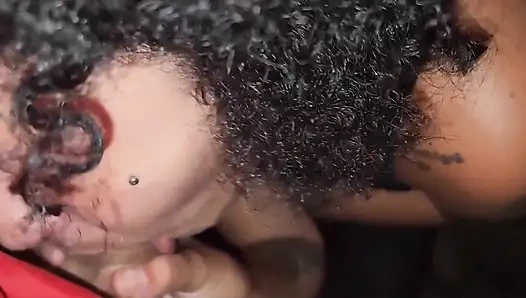 I Was Alone on the Beach at Night, I Sucked and Gave My Pussy Nice on the Rocks