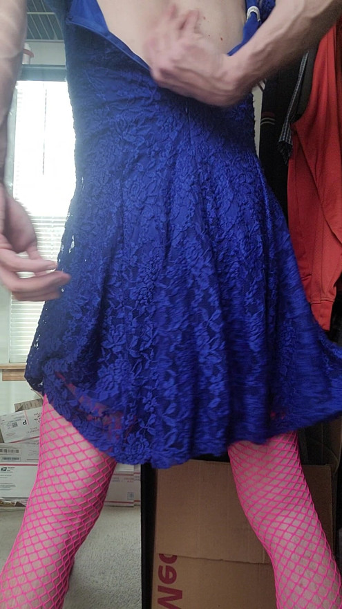 Blue dress