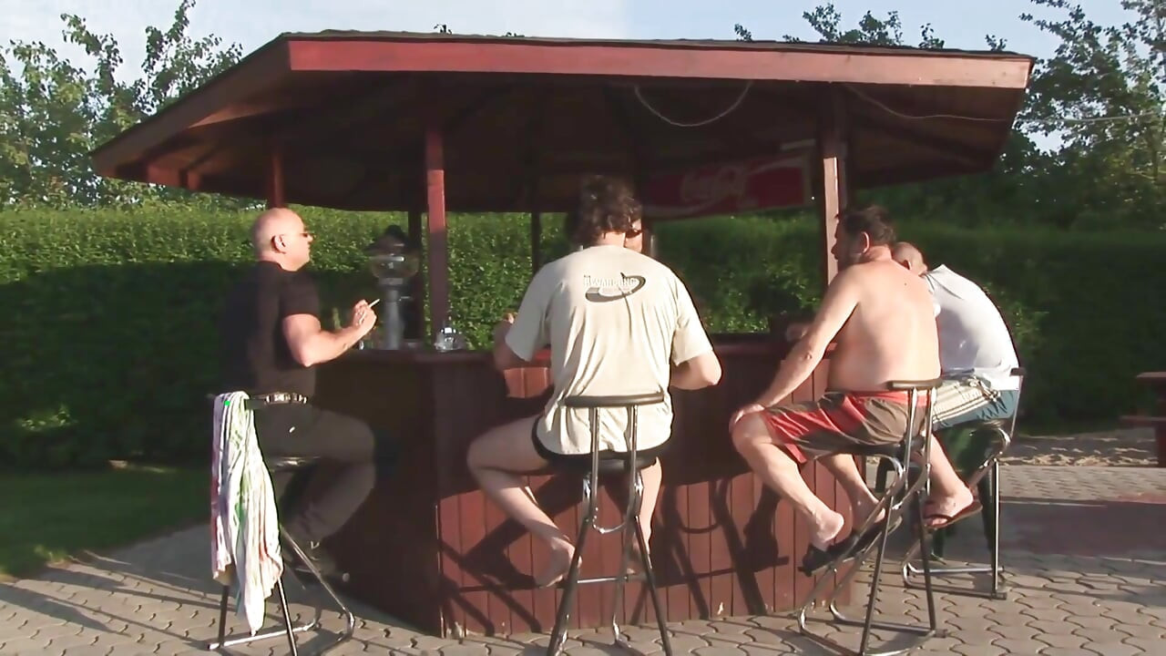 Outdoor ass fucking for the horny redhead