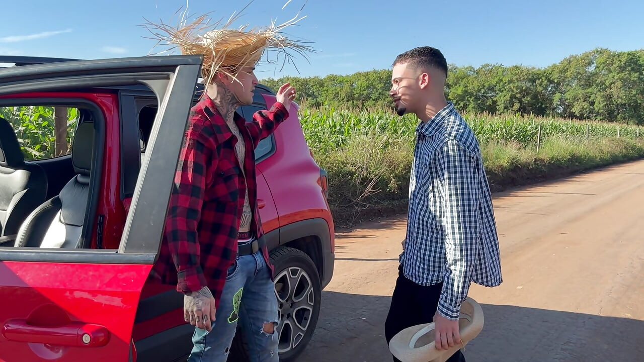 I got lost in the cornfield and needed help from the hot young farmer.