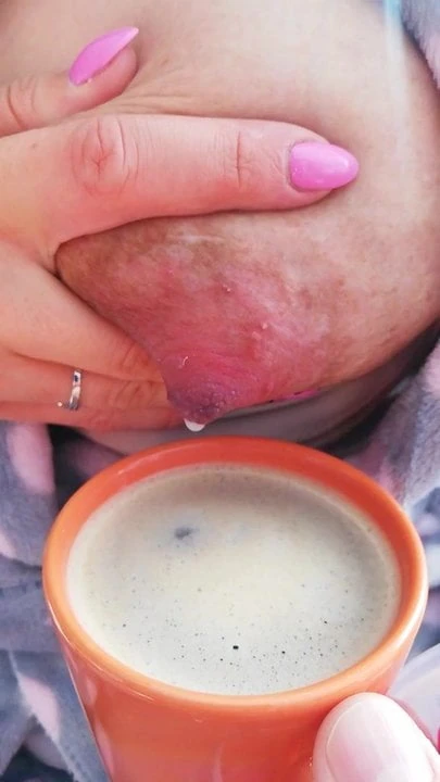 Morning Coffee with milk for husband.