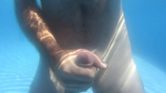 cum in the pool