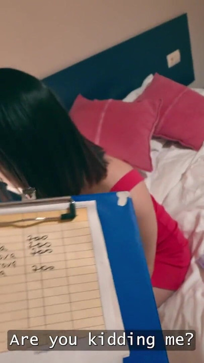Emotional moment from "DEBT4k. Natural-titted Russian tried to escape debt collector but he fucked her in anal and pussy"