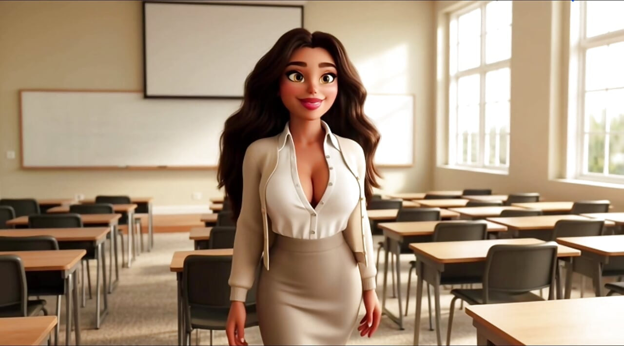 Hot Teacher Strips Completely Naked During Class - Erotic Nude Lesson